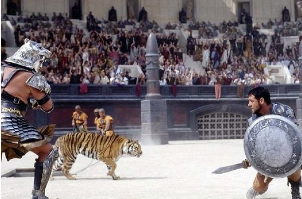 喜欢斗兽的罗马人，能进行百天狂欢，而奴隶胜利就能改变命运