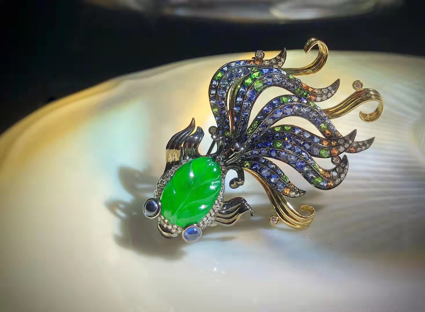 将鱼之美在首饰上完美演绎，宝诗龙仙气缭绕，国风首饰意境优美