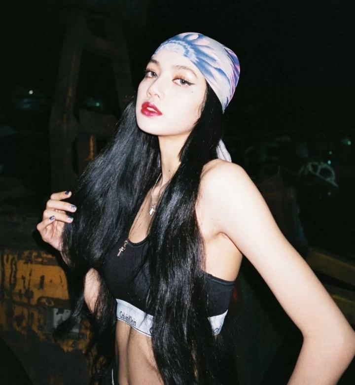 头巾的时尚扎法,lisa头巾造型