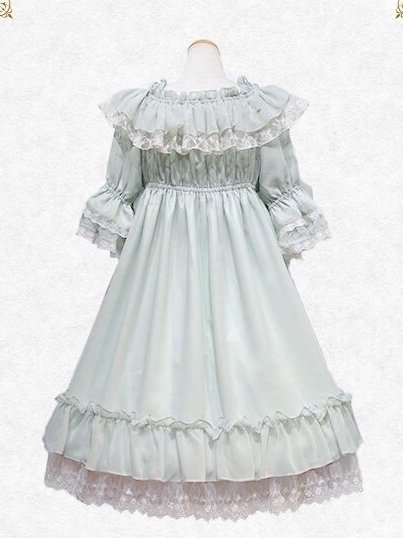 显瘦蓝色lolita夏季,好看显白凉快的lolita