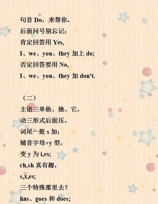 英语学习技巧和方法的顺口溜,英语老师必背口诀