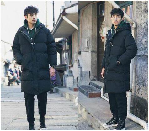 穿搭时尚达人男生羽绒服,ur男士羽绒服搭配