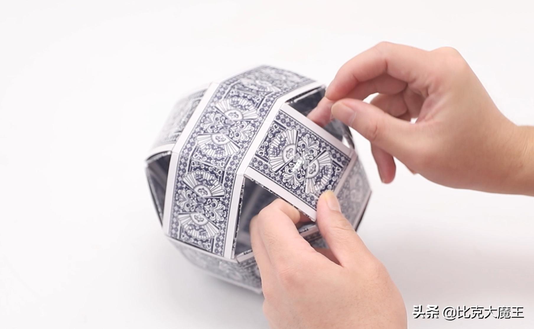 旧扑克牌别扔了，教你做解压圆球，拿到手就想玩，大人小孩都喜欢