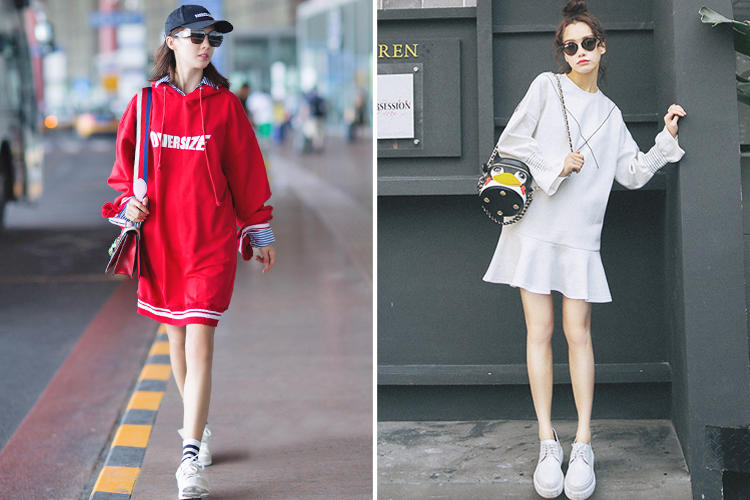 卫衣联名款有哪些,卫衣和裙子搭配层次感