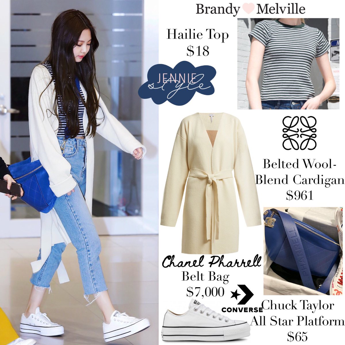 jennie泫雅同款,泫雅jennie私服