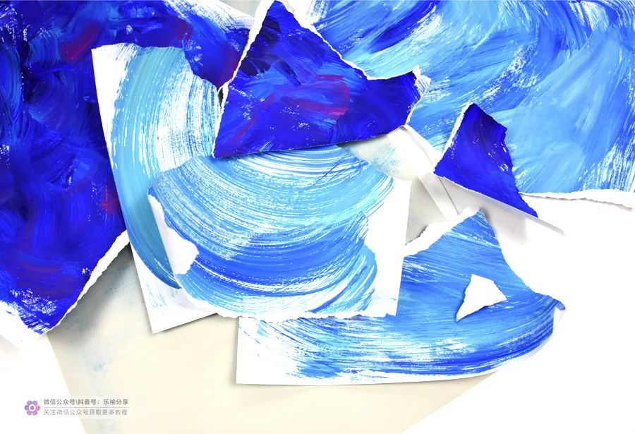 儿童画简单漂亮海洋世界,儿童画教程浪花