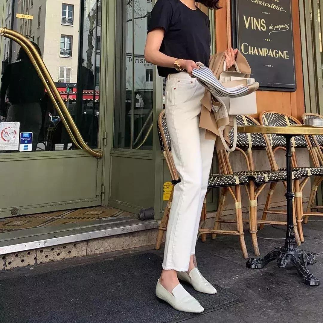 牛仔裤平底鞋穿搭时尚女装,牛仔裤平底鞋搭配视频