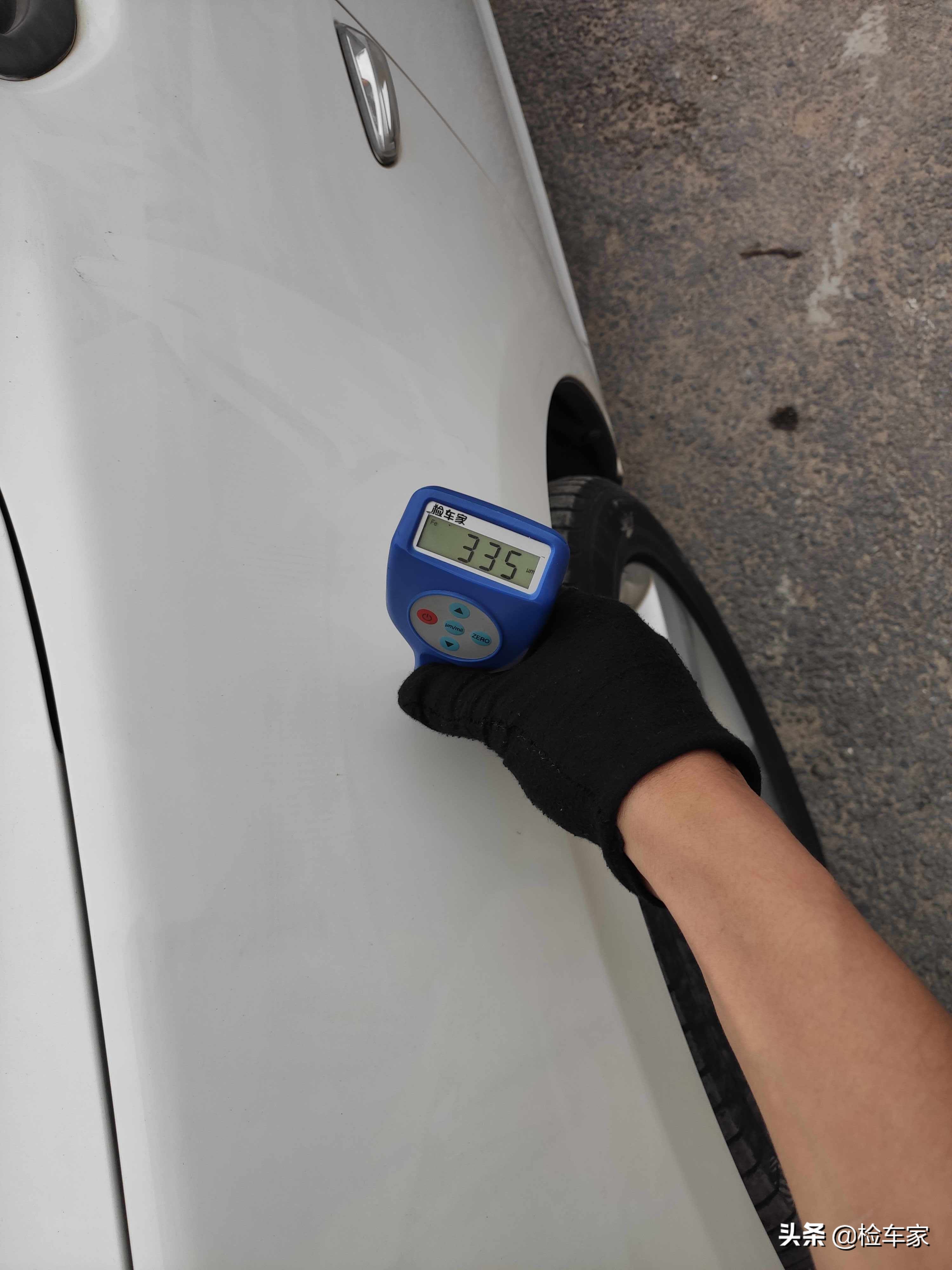 东北客户异地委托检测别克英朗，车尾焊接不敢买，客户：怕冻掉了