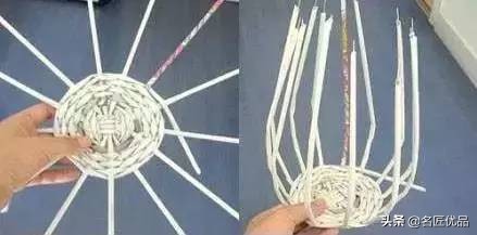 diy手工编织小花篮教程,纸杯和毛线编织的花篮详细教程