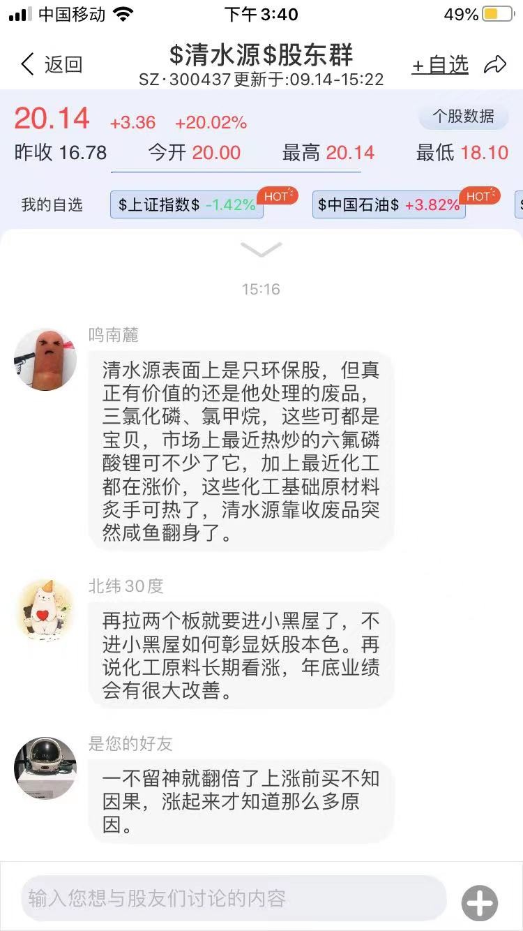 亏损3000万公司,清水源为什么显示市值亏损