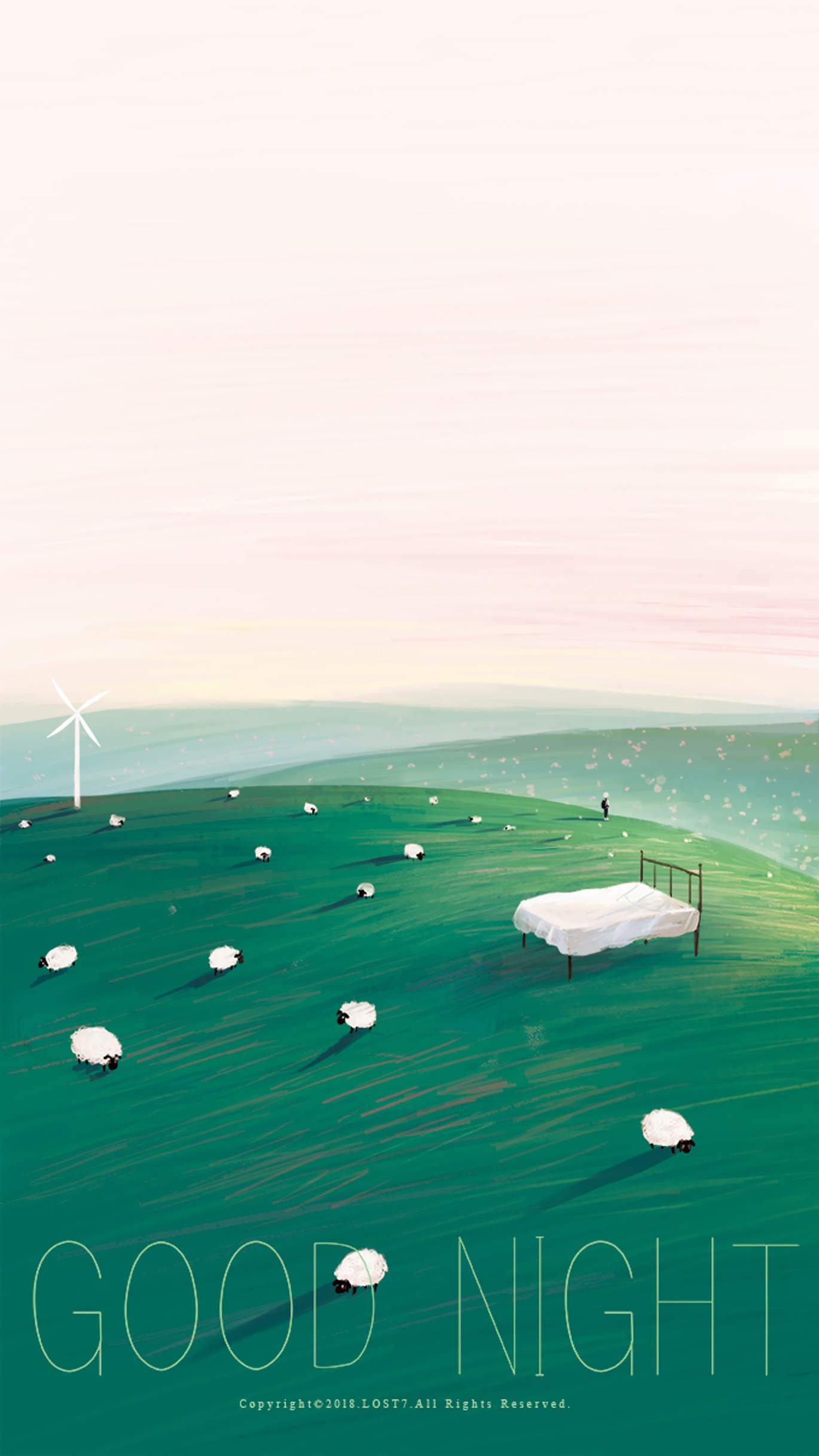 干净绿色系锁屏壁纸聊天背景,最近很火绿色的锁屏壁纸