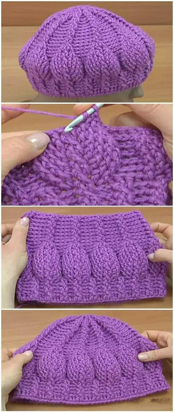 0-3岁儿童帽子编织图解全教程,毛线编织帽子儿童