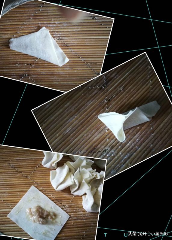馄饨这样包大人孩子都喜欢吃,馄饨怎么包又好又快