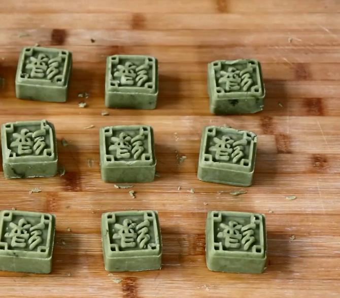 清凉解暑纯手工绿豆糕,豆香村纯斋绿豆糕