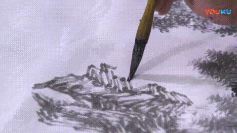 临摹山水画步骤曾刚教程,工笔山水画上色步骤视频