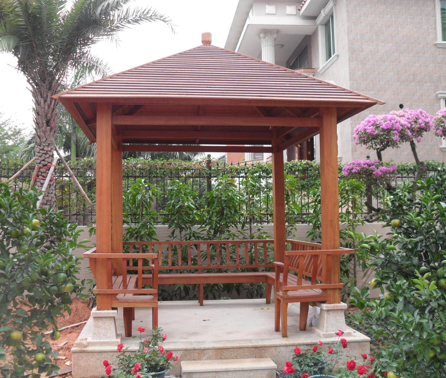 庭院景观亭效果图大全,庭院廊亭设计