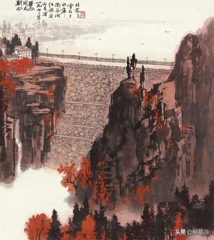 人工天河红旗渠全景图,人工天河红旗渠现场