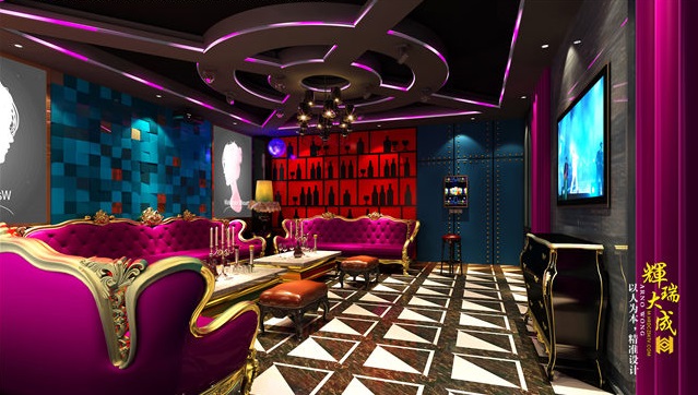 藏西ktv,辉瑞大成娱乐空间ktv设计
