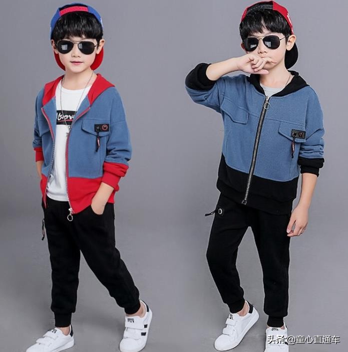 童装韩系风中大童,中大童装8-16岁运动衣