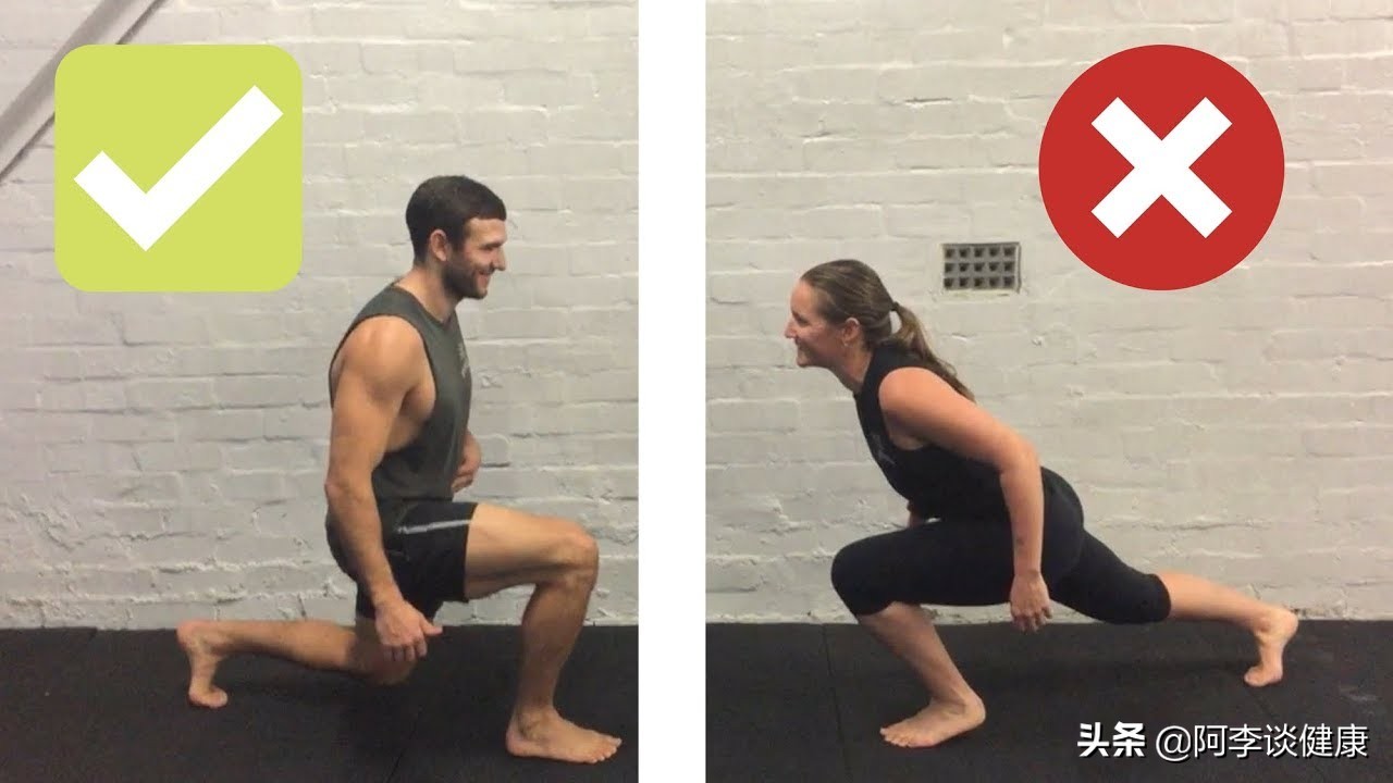 膝盖疼？比起正向弓步蹲，其实你更应该多做反向弓步蹲