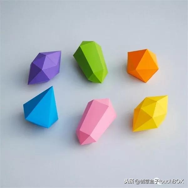 立体宝石diy做法,立体装饰品手工折纸制作