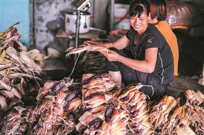 东山岛淡晒墨鱼干,海南特产淡晒墨鱼干