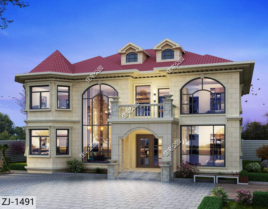 二层别墅旋转楼梯挑空客厅格局图,二层挑空客厅旋转楼梯别墅图片