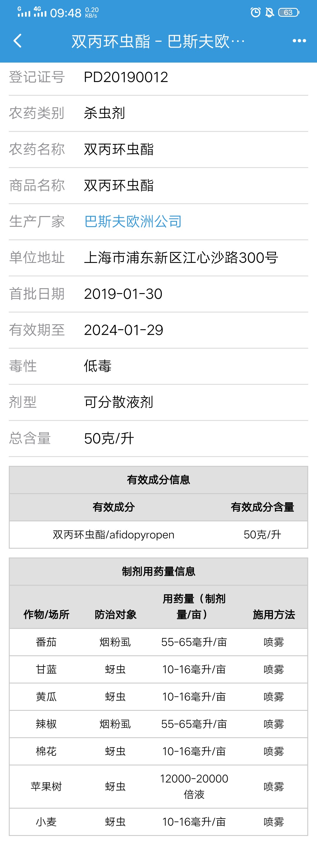 英威双丙环虫酯杀虫剂,红蜘蛛杀虫剂联苯丙酯
