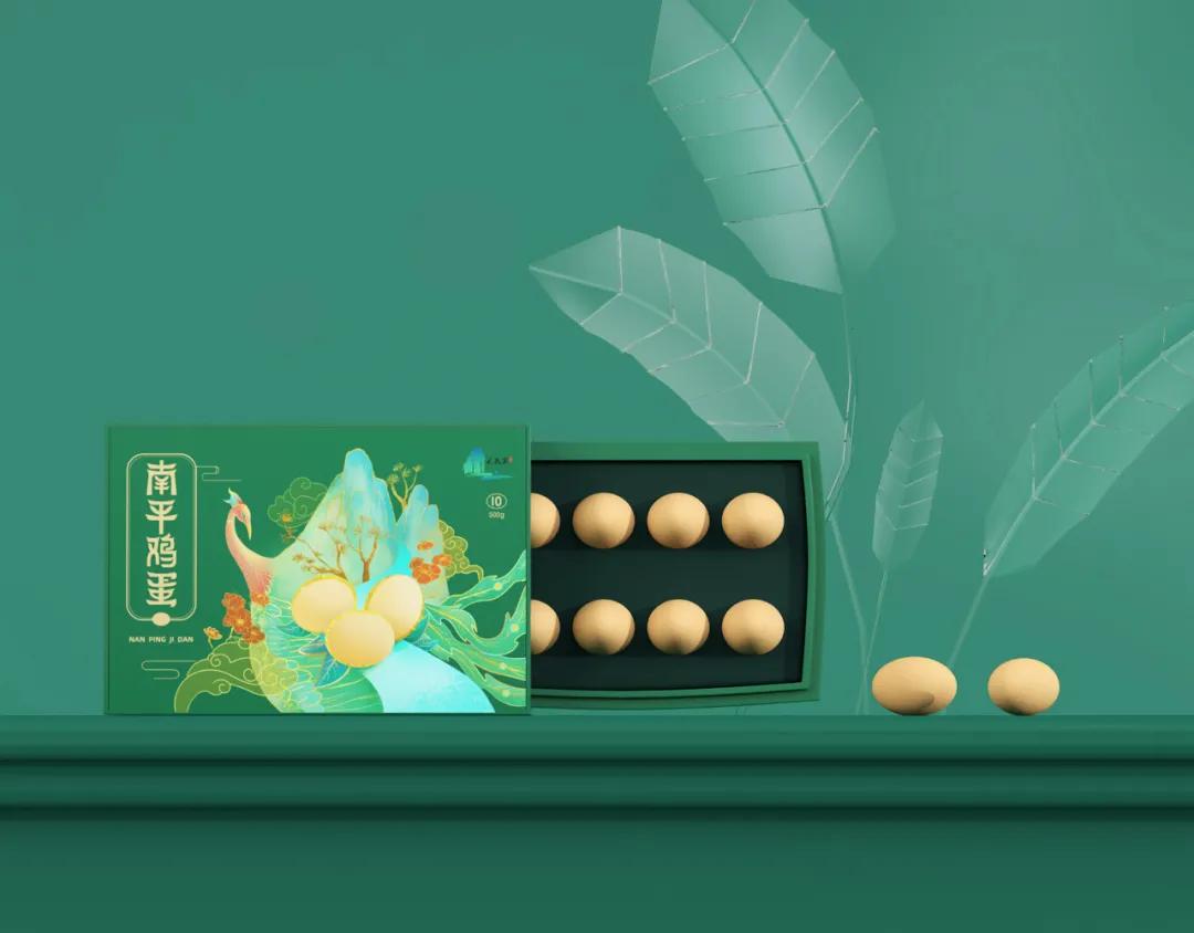 鸡蛋包装还可以这样利用,鸡蛋包装设计清新风格