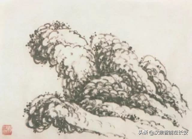 山水画技法山石的基本画法解析,中国山水画技法如何画山石