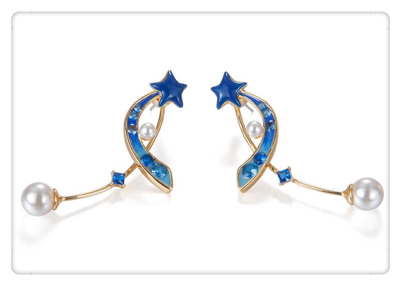 刘诗诗同款福禄耳环,刘诗诗多层杏叶耳环