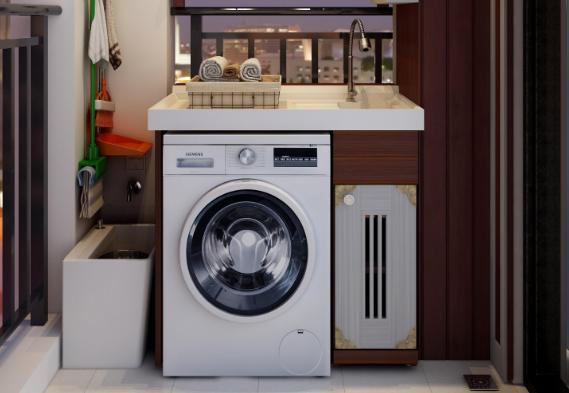 阳台洗衣机吊柜怎么做最实用,阳台洗衣机吊柜不做后期做可以吗