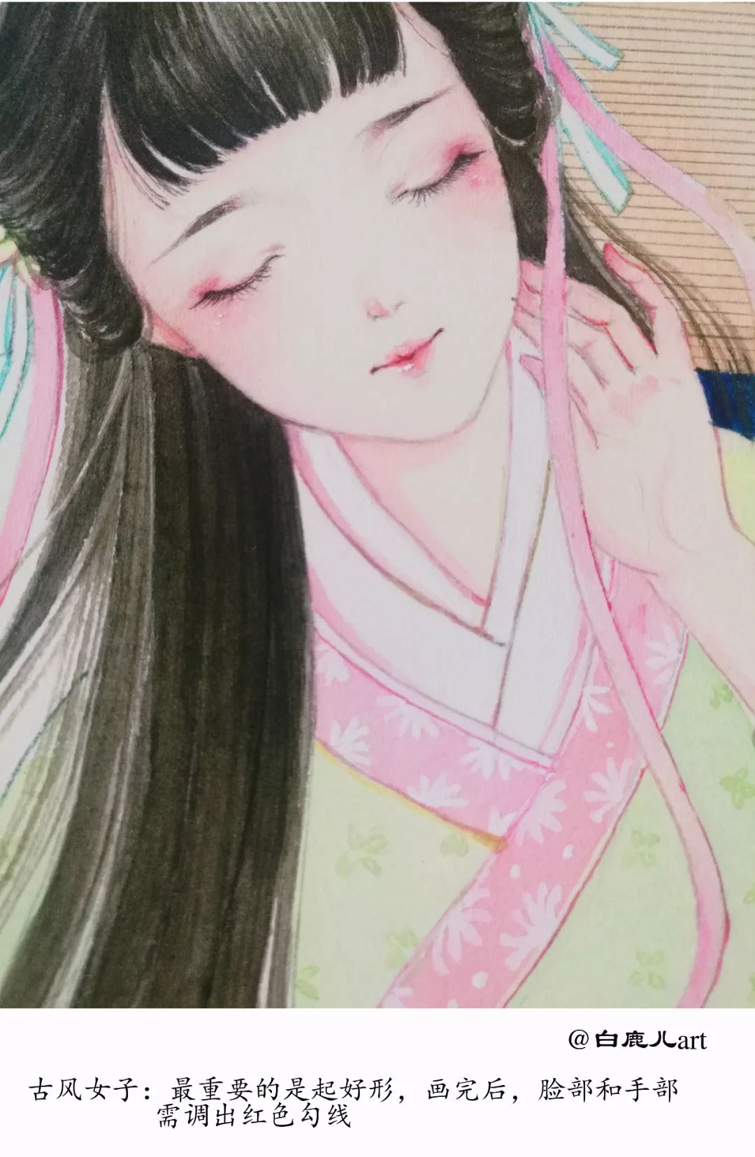 玉手青丝美女图片,一袭白衣清冷出尘的古风美人