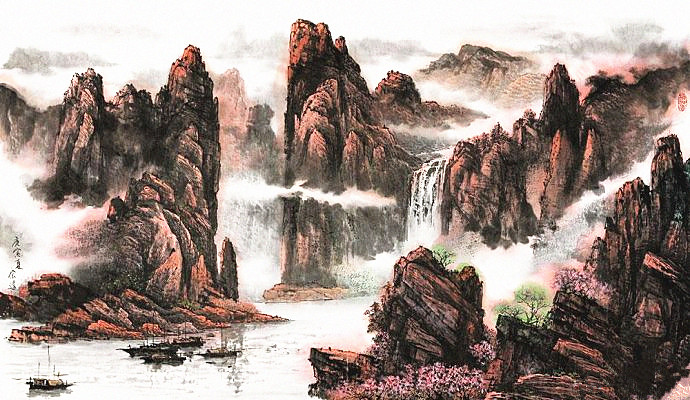 郜宗远水墨山水画作品欣赏,郜宗远作品价格