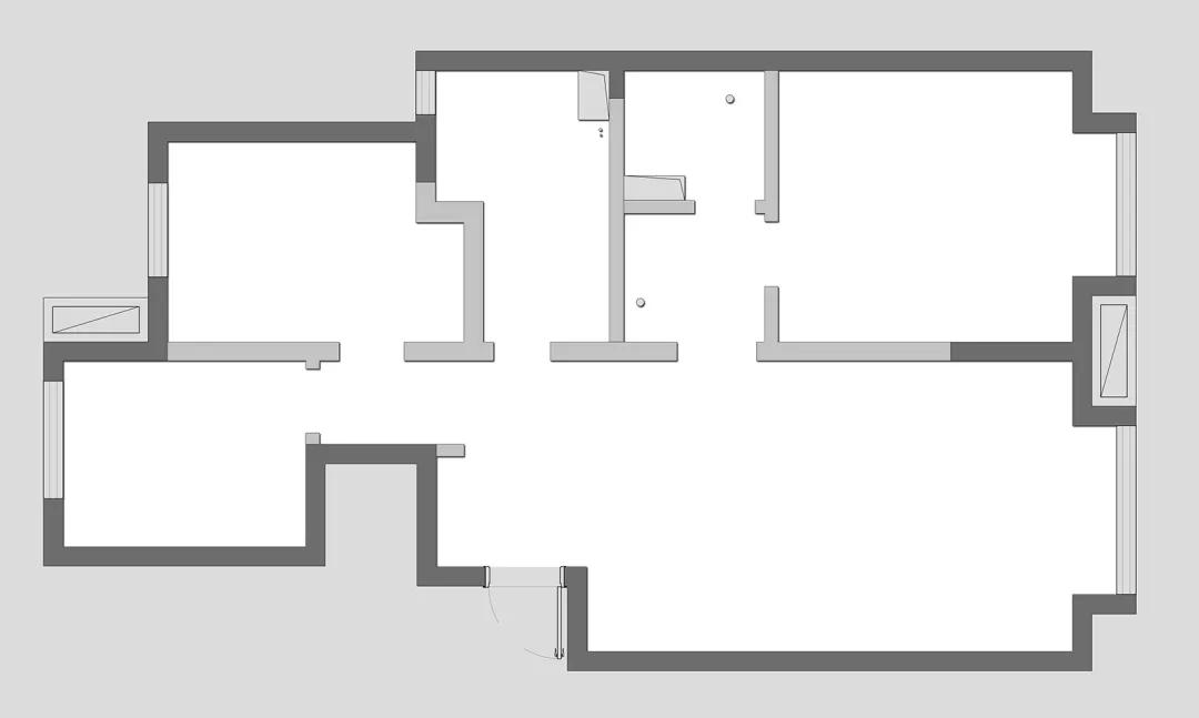 中式风格的精装房改轻奢,精装房微改极简原木风