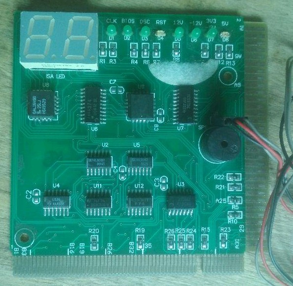 电脑主板故障诊断卡代码14,电脑主板显示代码00怎么修啊