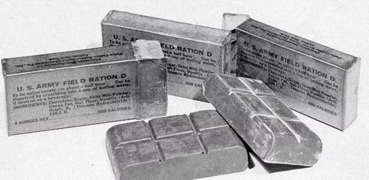 美军二战时军用口粮,二战美军d级口粮