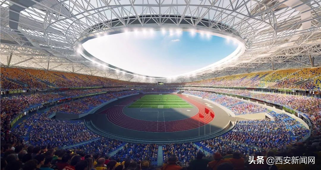 西安石榴花奥体中心,西安奥体中心长安花绽放