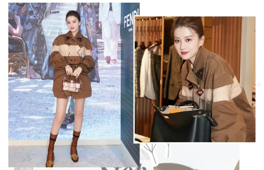 乔欣同款大牌包包,乔欣机场同款包包两个斜挎