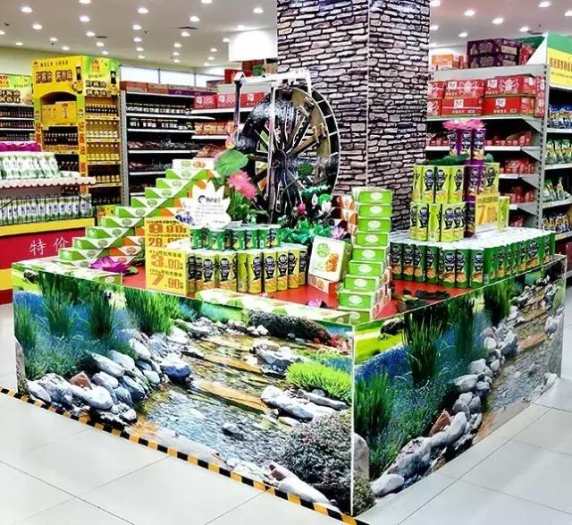 超市春游踏青创意陈列,超市创意陈列欣赏