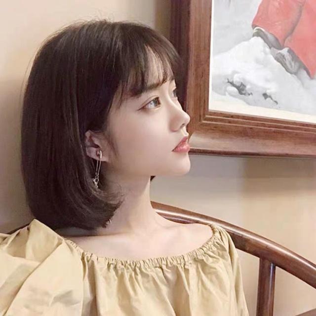 圆脸适合的中长发型梨花头内扣,适合圆脸的梨花头发型图片