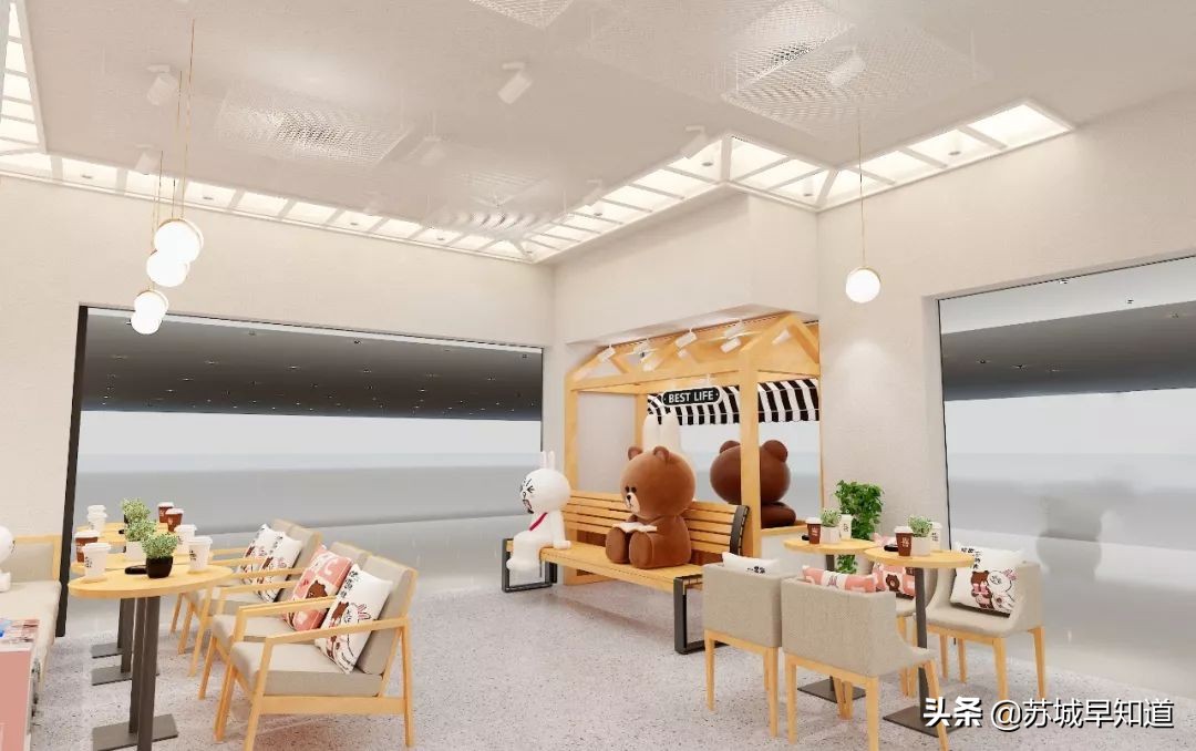 王炸跨界IP奶茶店——布朗熊与可妮兔来红唐了