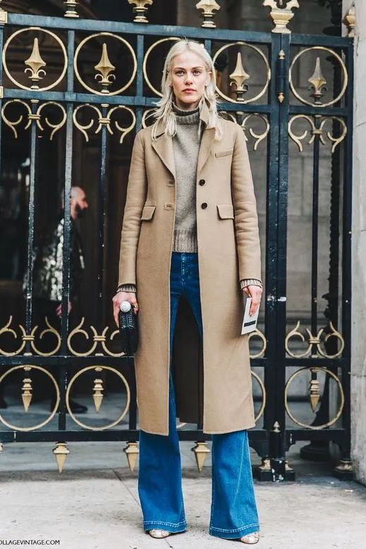 驼色大衣多种风格穿搭攻略,驼色大衣的高级感穿搭示范