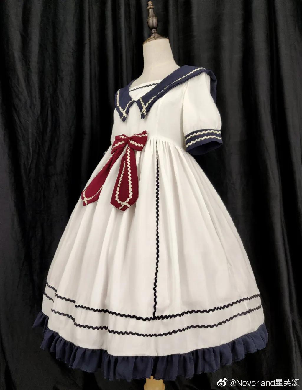 海军风lolita正版,lolita海军风穿搭