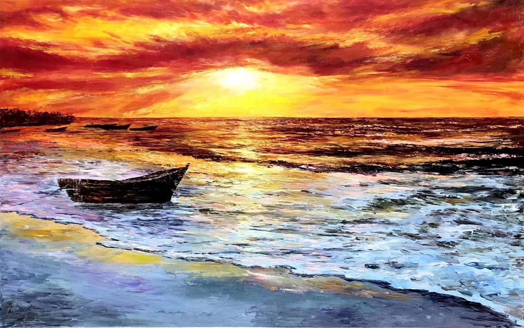 喷绘油画与手工油画的区别,如何辨别手绘油画和喷绘油画