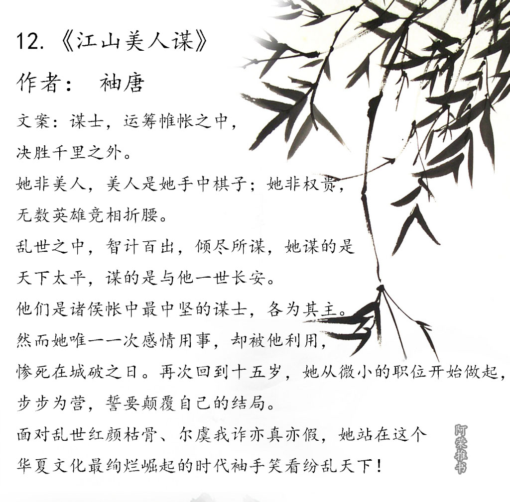 女主睿智通透随性淡然的古言小说,女主聪慧有谋略的古言