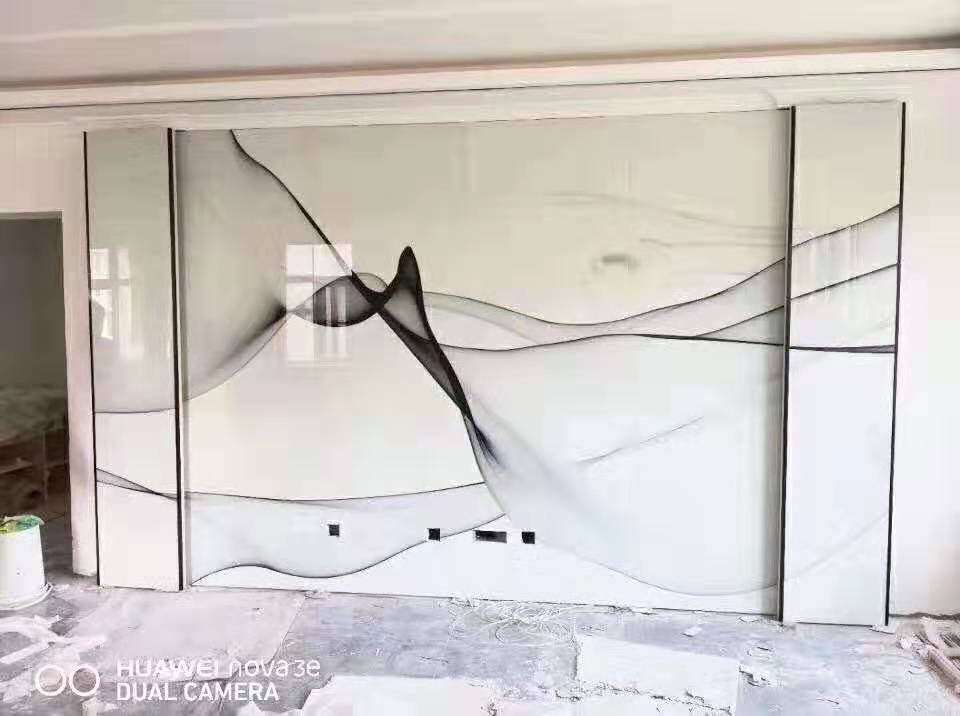 石材背景墙瓷砖颜色搭配效果图,极简大理石瓷砖背景墙效果图