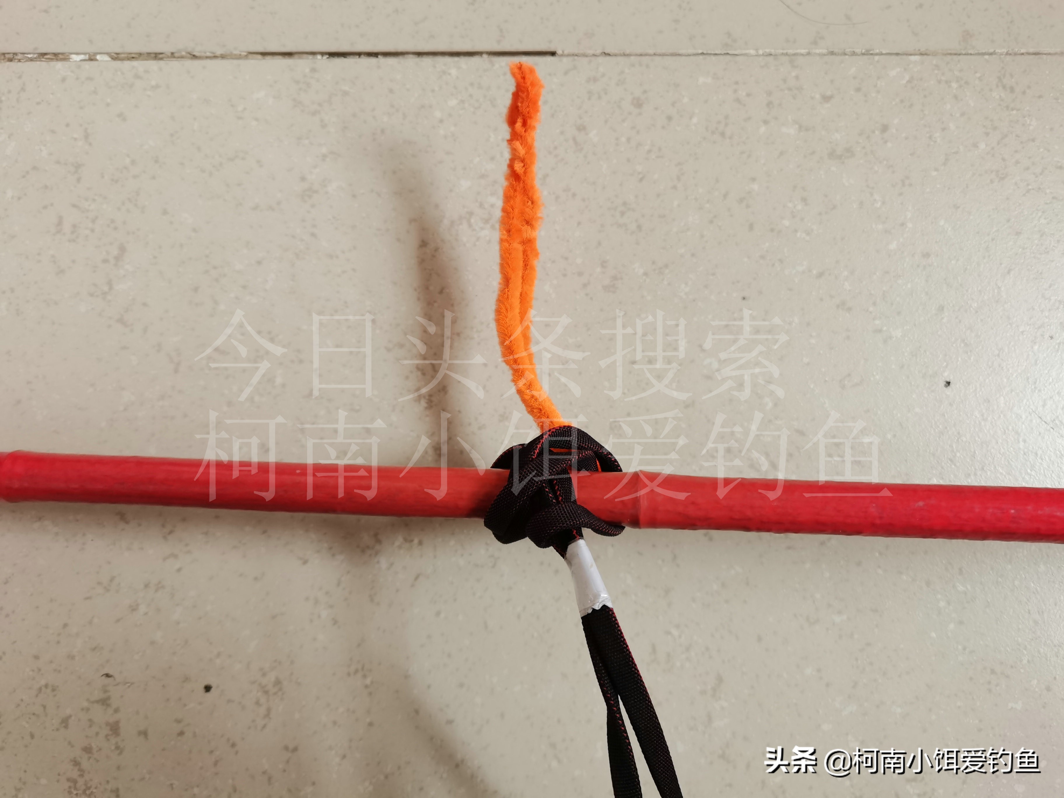 钓鱼主线打结方法,钓鱼鱼线怎么打结方法图解