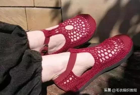 钩男士豆豆凉鞋三道杠视频教程,100种婴儿凉鞋的钩法全过程