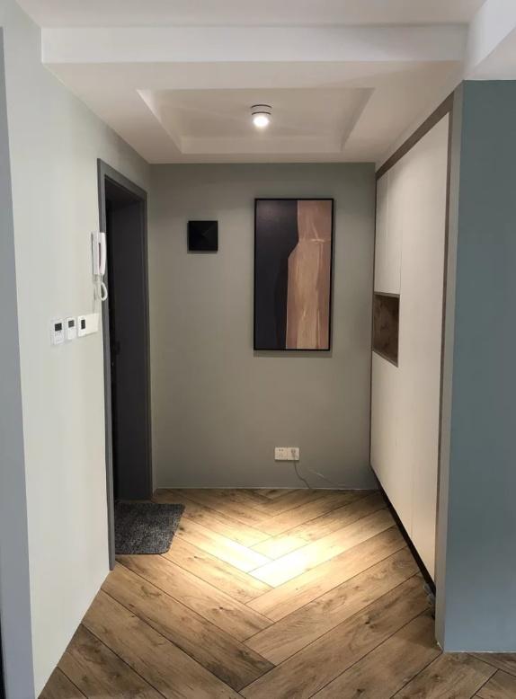 超薄大理石电视墙装修效果图,通风40天搬新家